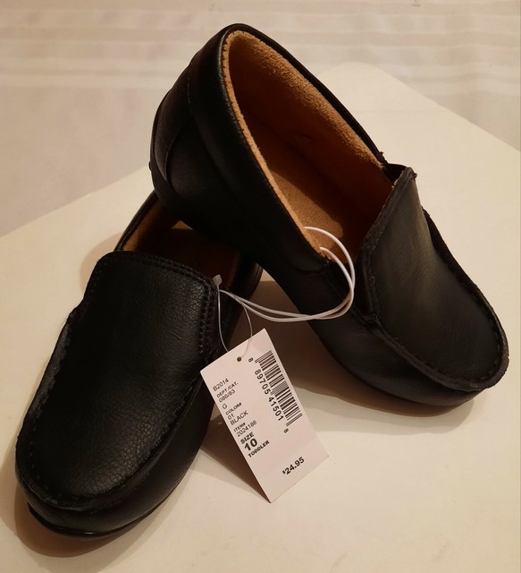 Boys Loafer Shoes The Childrens Place Black Size 10 Brand New With Tag