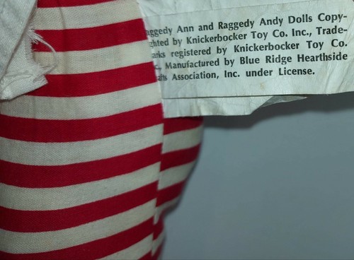 Raggedy ANN & ANDY Dolls Knickerbocker Lot Large Vintage 70s 80s HUGE USA Plush - Picture 4 of 10