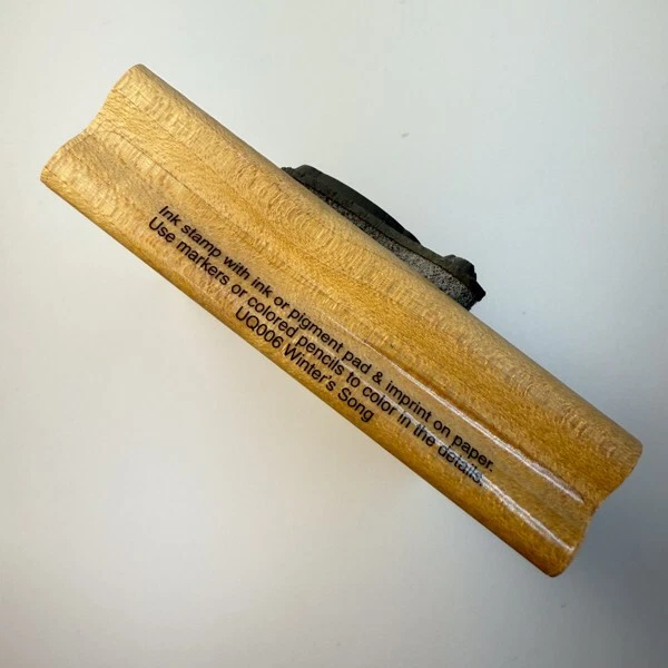 冬天的歌~雪鸟~珍贵时刻橡皮图章~3"X 3"~Stampendous UQ006 — 第 4/4 张图片