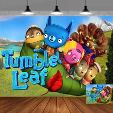 Tumble Leaf Party Supplies Party Decor Backdrop Banner Poster Background 5x3ft