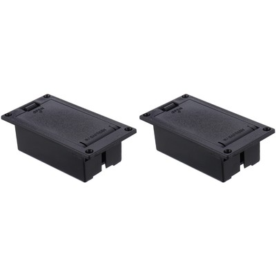 2 PCs 9V Pickup Battery Box Gitarre und Bass Active Battery Fach