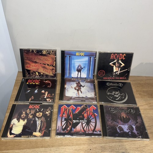 Lot CDs Groupes Métal Metallica Iron Maiden Entombed Tankard AC/DC Running Wild - Imagen 2 de 4