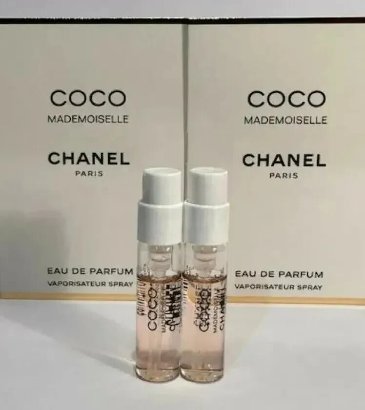 2 x CHANEL COCO MADEMOISELLE Eau De Parfum Spray 0.05oz/1.5ml EACH