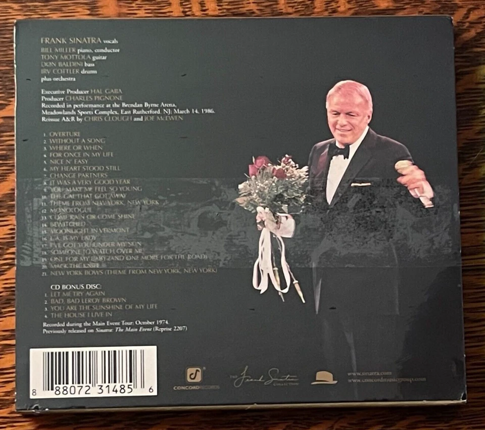 *SEALED~ 2CD~ FRANK SINATRA~LIVE AT THE MEADOWLANDS~ HYPE STICKER~ NEW OLD STOCK - Image 2 of 4