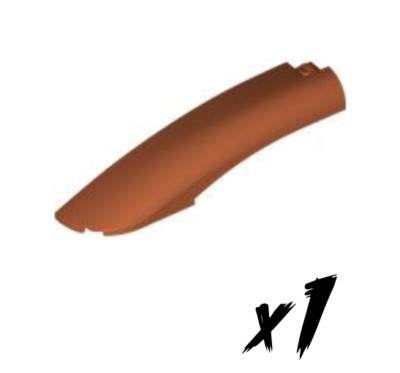 1x LEGO 77180   10x2 Flügel links   wedge   dunkel orange   dark orange