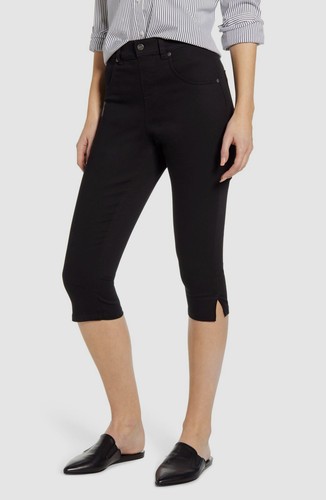 $198 Hue Women's Black High-Waist Capri 
