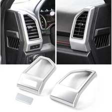 Dashboard AC Air Conditioner Outlet Vent Cover Trim For Ford F150 2015-20 Silver