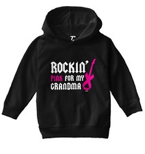Rockin' Pink For My Grandma - Breast Cancer Awareness Toddler/Youth Hoodie