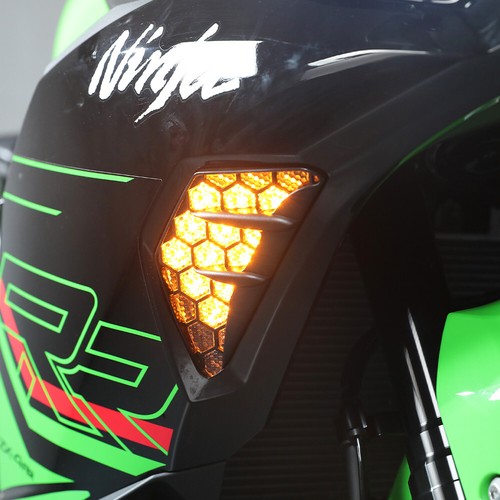 Luz intermitente LED delantera para KAWASAKI NINJA 650 EX650 ZX-25R ZX-4R 2023-2025 - Imagen 5 de 24
