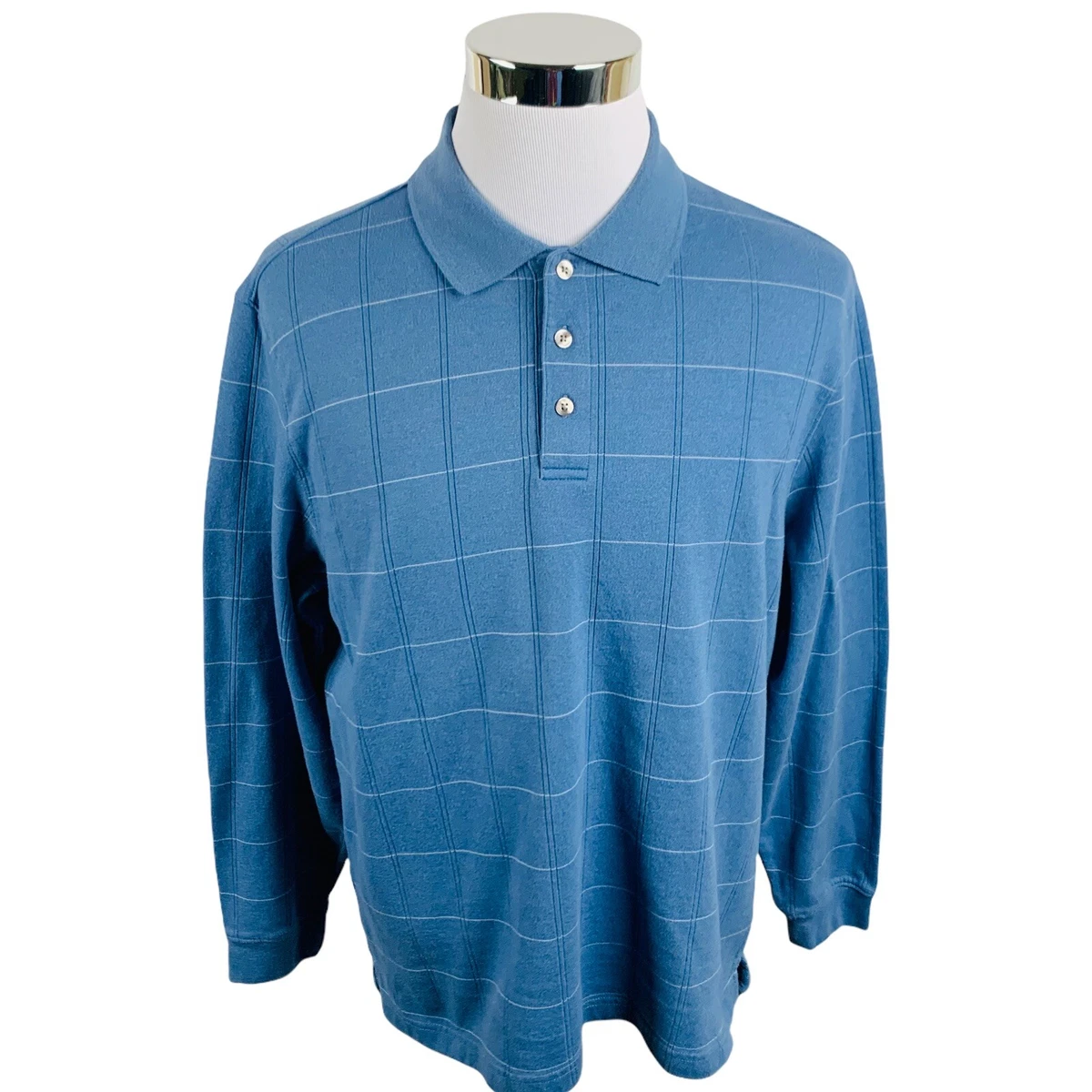 Men's van heusen long sleeve polo shirts Clearance