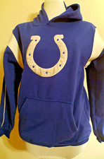 Indianapolis Colts Hoodie Sweatshirt Youth XL Blue White NFL Team Apparel