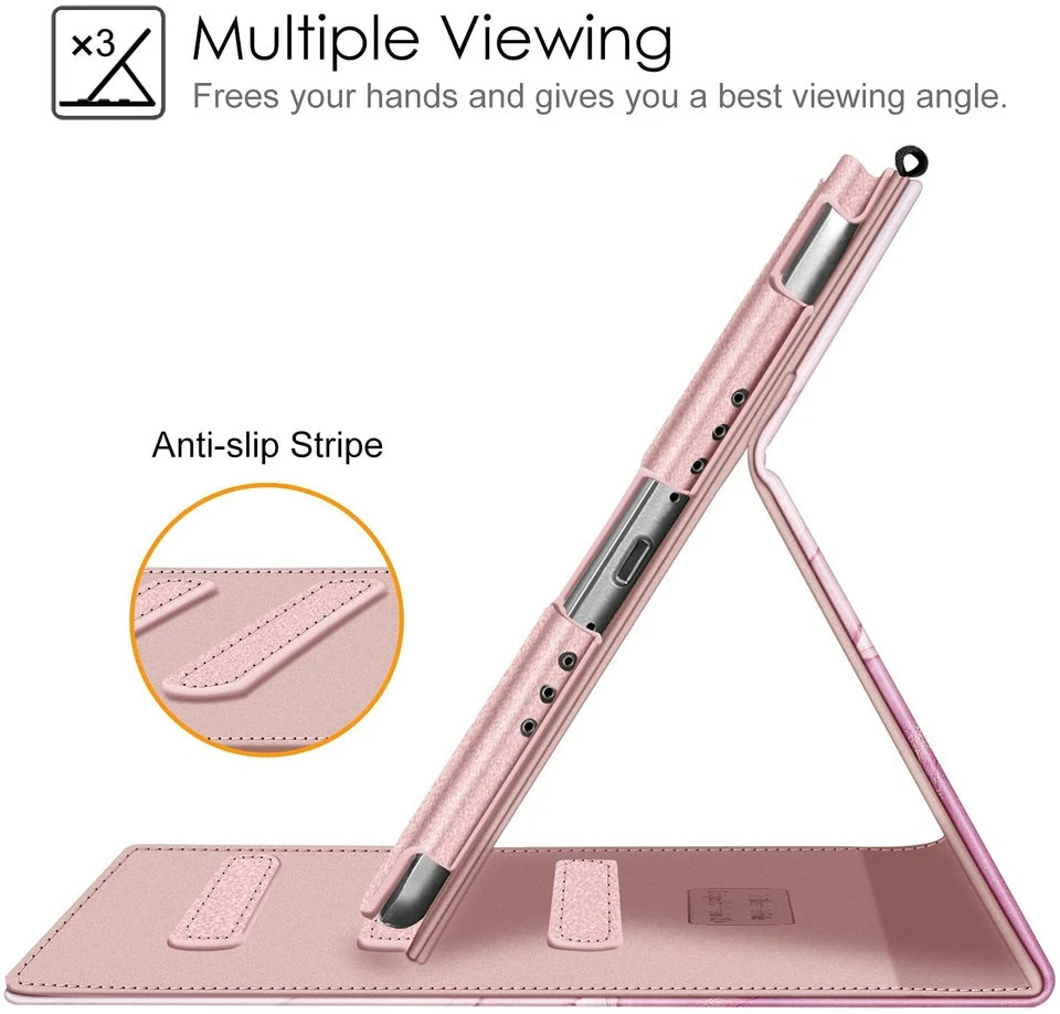 Case for iPad Mini 4 7.9'' Multi-Angle Viewing Folio Smart Stand Protective Cove - Image 3 of 4