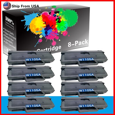 8PK W1105A Toner Cartridge 105A 1105A for MFP 135a 107a Printer