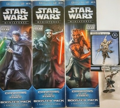 STAR WARS Miniatures (WotC): Champions of the Force - Figuren zur Auswahl (OVP)