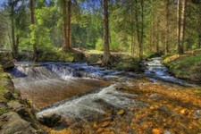 Ceramic Backsplash Tile Mural Real Life Kitchen/Bathroom - Mountain Stream 2