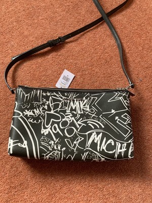 adele graffiti leather crossbody