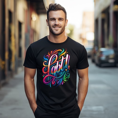 T-Shirt "Pride_71" Regenbogen Schriftzug - Tragen Sie Ihre Farben stolz! Lustiges T-Shirt Unisex - Bild 9 von 46