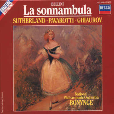    OPER   Vincenzo Bellini   LA SONNAMBULA   Sutherland   Pavarotti   2CD