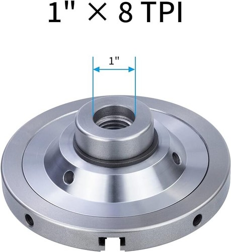 Wood Lathe Chuck 6 inch 4 Jaws Self-Centering Lathe Chucks Thread 1 x 8TPI Lathe - Picture 3 of 6