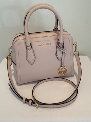 Michael Kors AYDEN Powder Blush Medium Leather Dome Satchel NWT 193599497419 | eBay