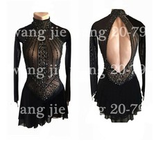 Ice Figure Skating Dress Figure Skating Dress For Competion black