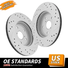 Rear Drilled Disc Brake Rotors for 2016 - 2021 Subaru Outback WRX Legacy