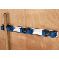 SHIRES 3 TOOL HOLDER SHOVEL/FORK/BROOM WALL MOUNTED STORAGE TACK STABLE RACK
