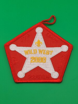 Four Lakes All Scouter Pow Wow Wild West 2000 Pocket Patch BSA Scouts NEW