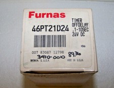 SIEMENS ELECTRIC TIME DELAY RELAY 1-10 SEC 10A 24V DC 24VDC 46PT21D24 FURNAS NEW