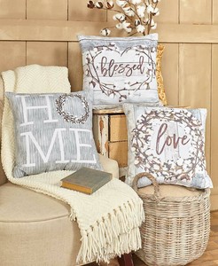 rustic accent pillows