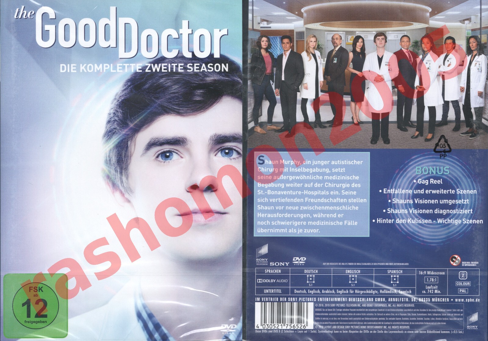 DVD R2 THE GOOD DOCTOR TV SERIES SEASON 2 TWO Freddie Highmore Region 2 PAL NEW