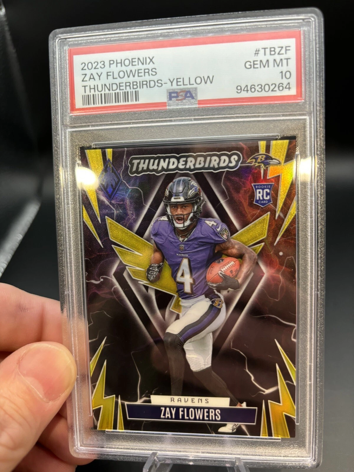 Zay Flowers Panini Phoenix Thunderbirds #TBZF Yellow