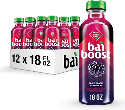 Bai Boost Buka Black Raspberry, Antioxidant Infused Beverage, 18 Fl Oz Bottle (P