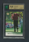 2001 Upper Deck # 1 Tiger Woods Rookie Card 9.0 MNT 9 MINT! 69482 W/ 2x 9.5 subs