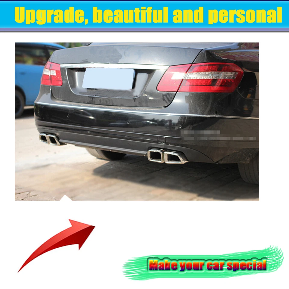 Protector de alerón labial difusor trasero para Mercedes Benz W212 no 10-13 Foto 4 de 4