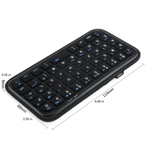 Slim Portable Bluetooth Wireless Keyboard For PC Laptop Tablet Android Windows - Picture 5 of 17