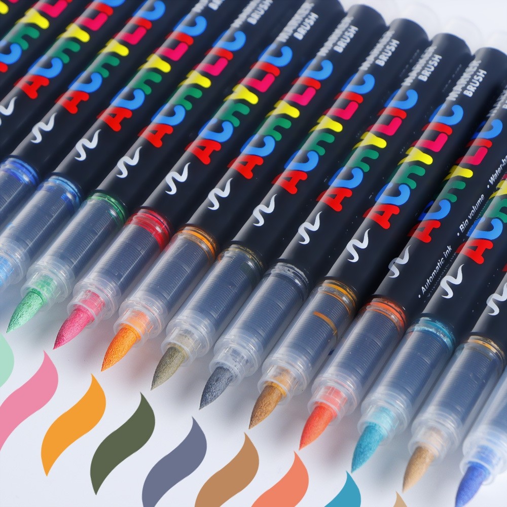 120Color Acrylic Paint Marker Pens Extra Fine Tip Rock Permanent Posca Metal Pen — image 17