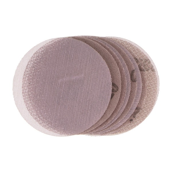 10 StüCk Mesh-Schleifscheiben 5 Zoll Klett-Schleifnetz 320 KöRnung Staubfreie-image