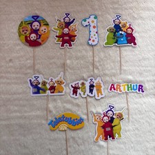 teletubbies cupcake topper, party decor