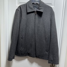 Men s Gray Wool Coat The Woolly Mammoth Steve Barry s Size Medium