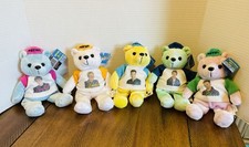 NSYNC - 5 PLUSH BEARS - DATED 2000 - COOL ITEMS