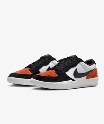 ［美品］NIKE SB LUNAR 28cm スノボブーツ ブラック/オレンジ Nike SB Force 58 White Orange Black Skate SBB Sneakers DV5477-100