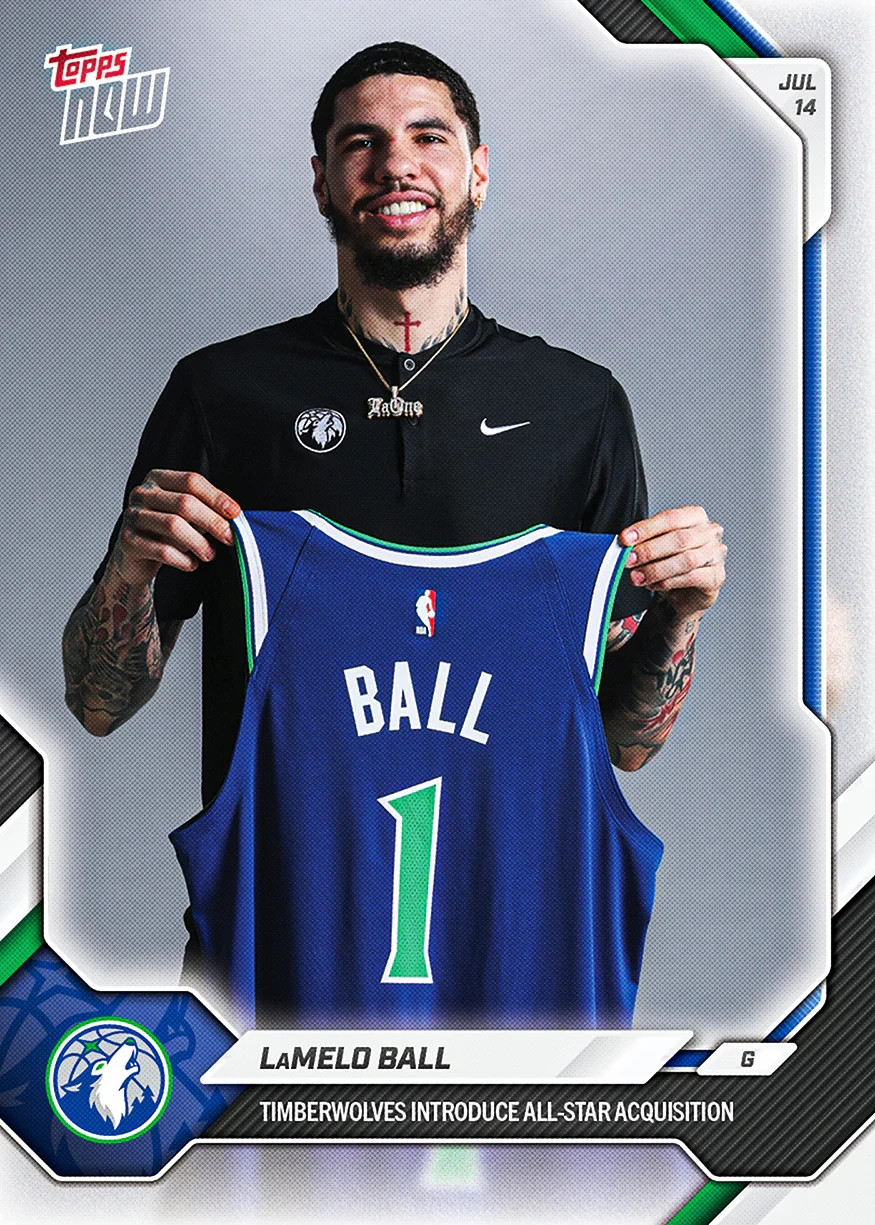 LaMelo Ball - 2026-27 NBA Topps NOW - Card OS01 TIMBERWOLVES