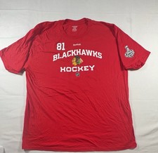 Marian Hossa Reebok #18 Chicago Blackhawks Red Shirt Size 2XL