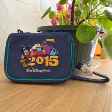 Walt Disney World 2015 Sorcerer Mickey Crossbody Camera Bag Navy NWOT