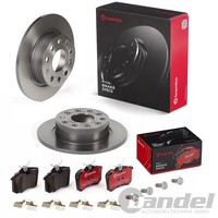 Brembo Bremsscheiben 253Mm + BelÄGe Hinten FüR VW Golf 5 6 A3 8P Leon Octavia
