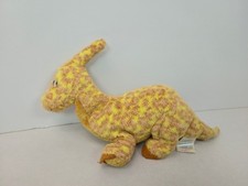 Ty Beanie Babies Yellow Tooter Dinosaur 6" Plush 2002