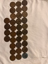 George V One Penny Collection (1911–1934) – WWI Era Bronze Coins