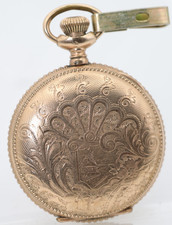 WALTHAM No. 160, 0s 7j, B B ROYAL GOLD FILLED 19842973 POCKET WATCH RUNS ND 