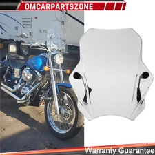 Universal Motorcycle Windshield Windscreen for 7/8''1"Handlebar For Harley Honda